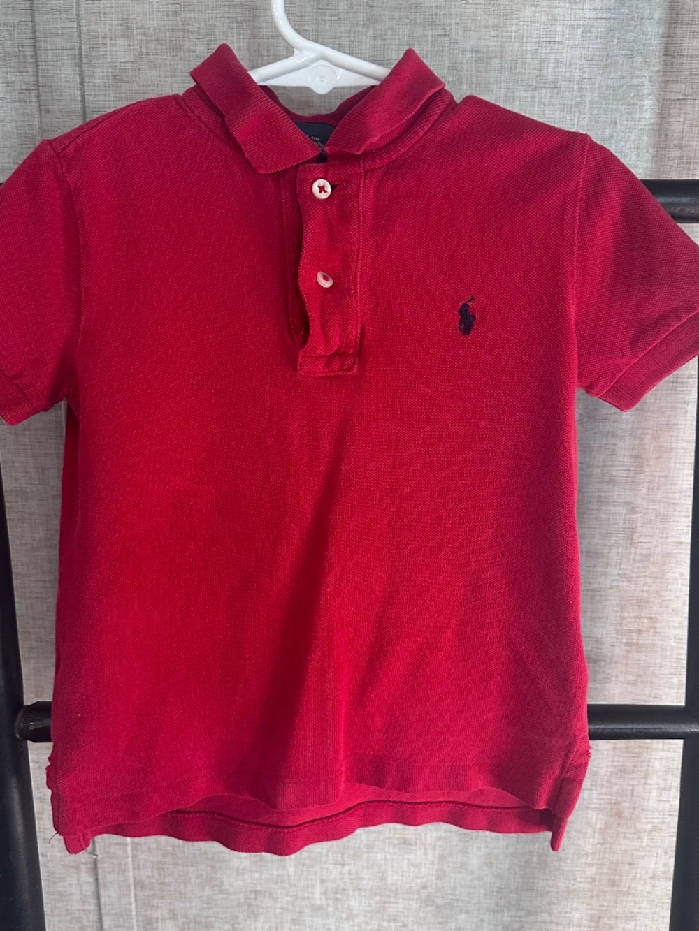 Ralph Lauren Polo Toddler Boys Red Shirt Short Sleeve Classic Logo 3T